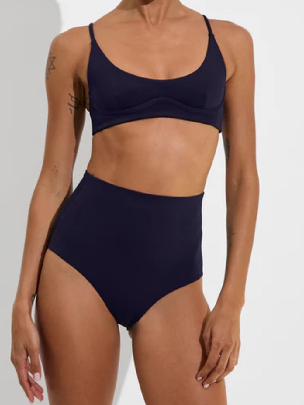 NWT Left On Friday Hi Tide Bikini Bottom Navy Blue